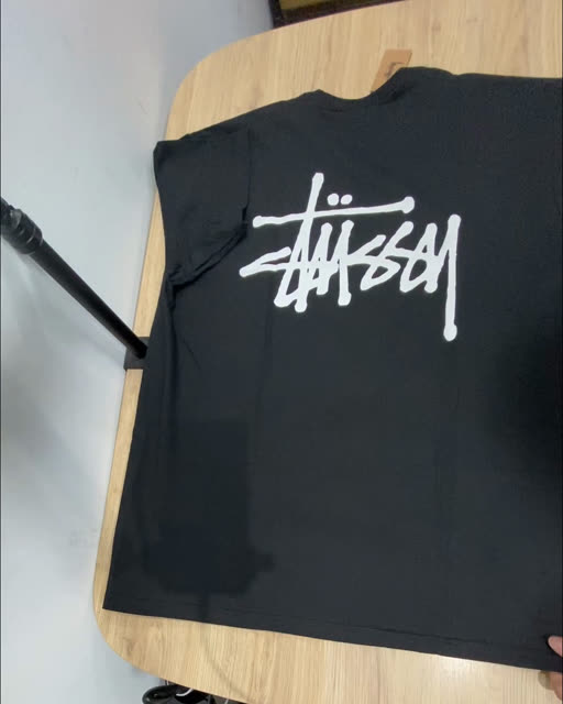 Stussy 經典雙面 Logo 短袖 黑 L