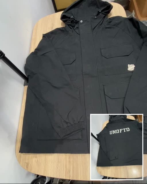 Undefeated 25FW 柵欄 厚磅棉帆布 工裝外套 L