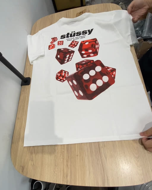Stussy 25 滾動骰子 短袖 白 M