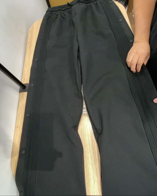 FOG x Adidas 25 麂皮感 側開運動褲 棉長褲 黑色 XL