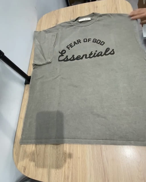 Essentials 26SS 復古海豹灰 90s 超大版 重磅 短袖 大童 XXL-14/16